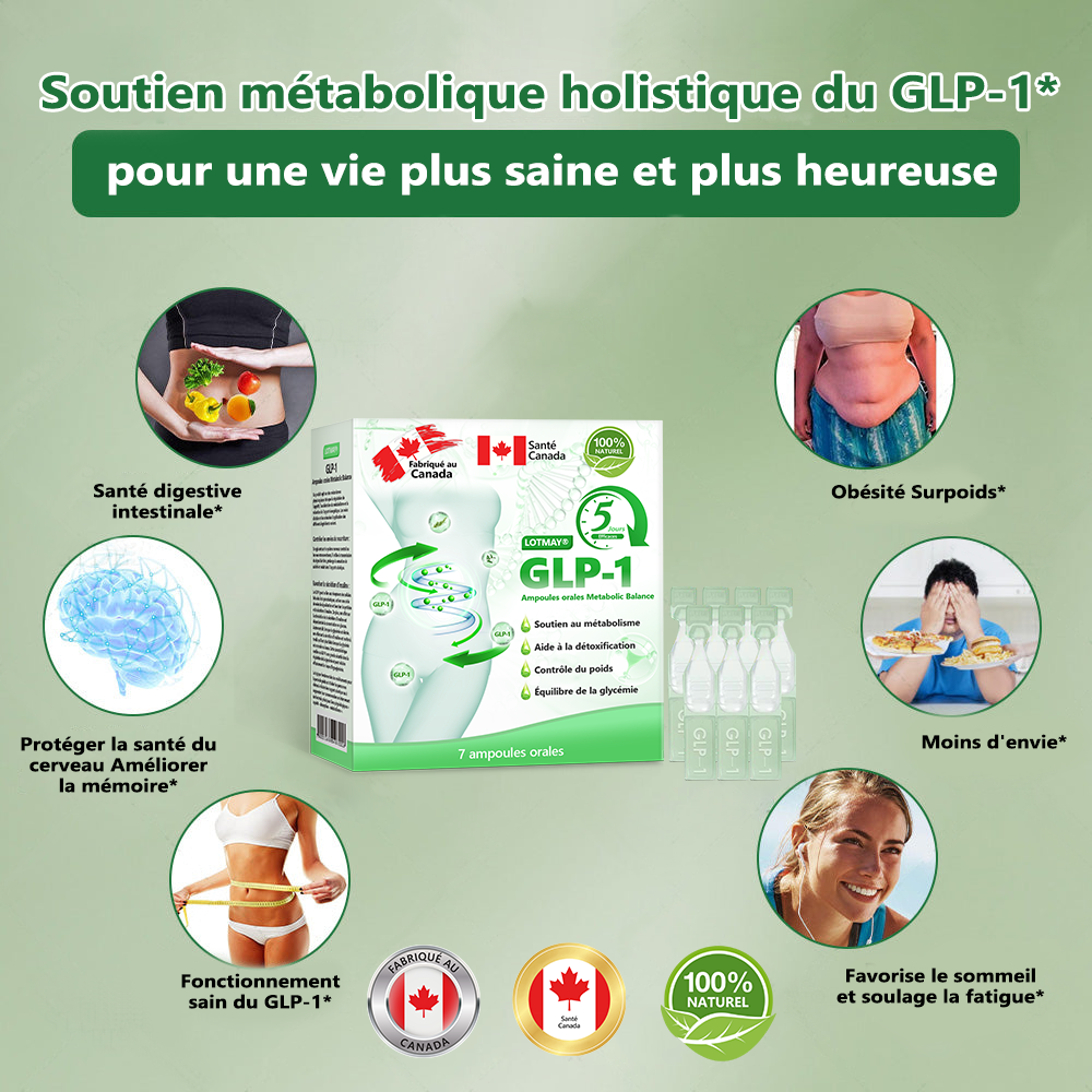 Docteur CA recommandé 👩⚕️|👑 𝖫OTMAY® GLP-1 Multiaction Ampoules Orales(Juste une fois par jour, des changements visibles en 7 jours) Pour l'obésité, la santé cardiovasculaire, le diabète, l'apnée du sommeil, la santé intestinale